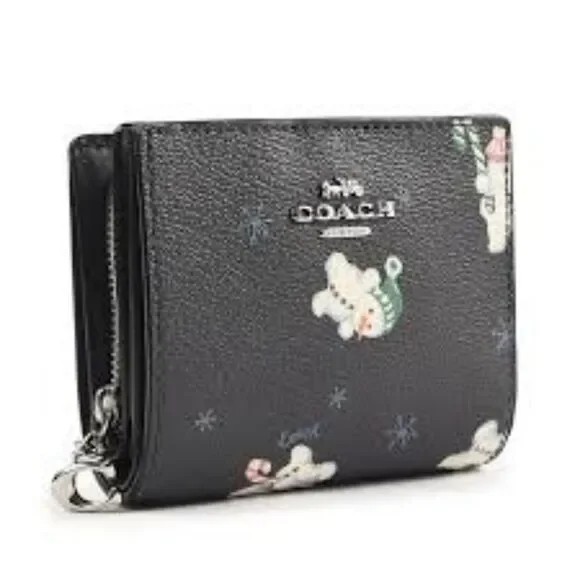 Coach Snowman Wallet & Photo frame Charm/Keychain Boxed Gift Set